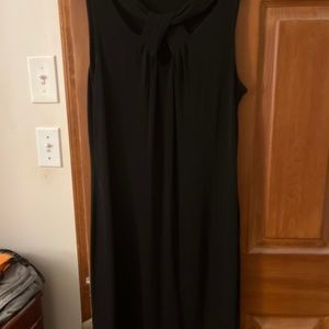 New York & Co black sleeveless dress with cutout detail